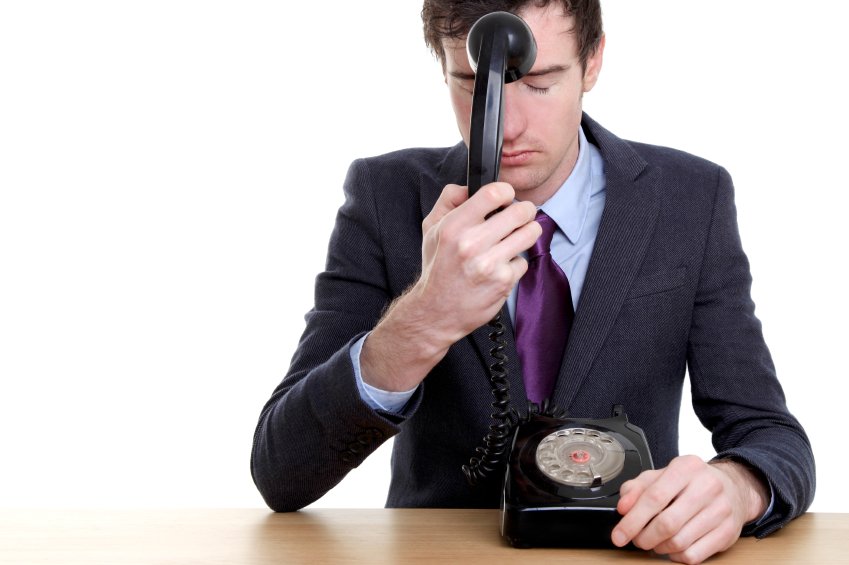 Man seeking out sales tips for cold calling